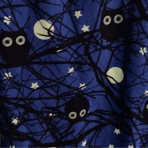 No Boundaries Juniors Blue Night Owl Ankle Leggings Size M (7/9)
